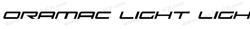 Oramac Light Light字体转换